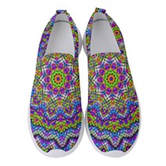 Farbenpracht Kaleidoscope Women s Slip On Sneakers by Pakrebo