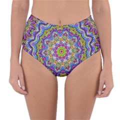 Farbenpracht Kaleidoscope Reversible High-waist Bikini Bottoms by Pakrebo