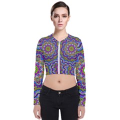 Farbenpracht Kaleidoscope Long Sleeve Zip Up Bomber Jacket