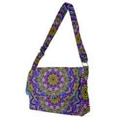 Farbenpracht Kaleidoscope Full Print Messenger Bag