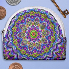 Farbenpracht Kaleidoscope Horseshoe Style Canvas Pouch