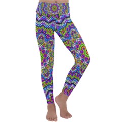 Farbenpracht Kaleidoscope Kids  Lightweight Velour Classic Yoga Leggings