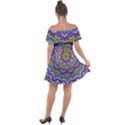 Farbenpracht Kaleidoscope Off Shoulder Velour Dress View2