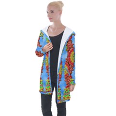 Pictures Digital Art Abstract Longline Hooded Cardigan