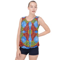 Pictures Digital Art Abstract Bubble Hem Chiffon Tank Top