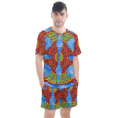 Pictures Digital Art Abstract Men s Mesh Tee And Shorts Set by Pakrebo