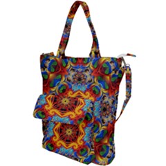 Farbenpracht Kaleidoscope Shoulder Tote Bag by Pakrebo