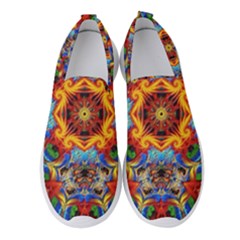 Farbenpracht Kaleidoscope Women s Slip On Sneakers by Pakrebo