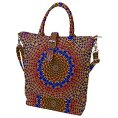 Tile Background Image Ornament Buckle Top Tote Bag