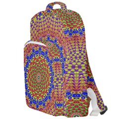 Tile Background Image Ornament Double Compartment Backpack