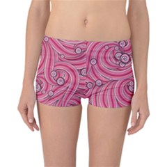 Pattern Doodle Design Drawing Reversible Boyleg Bikini Bottoms by Pakrebo