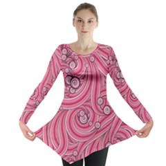 Pattern Doodle Design Drawing Long Sleeve Tunic  by Pakrebo