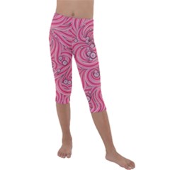 Pattern Doodle Design Drawing Kids  Lightweight Velour Capri Leggings 