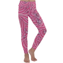 Pattern Doodle Design Drawing Kids  Lightweight Velour Classic Yoga Leggings