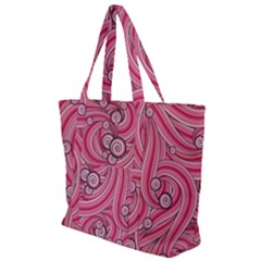 Pattern Doodle Design Drawing Zip Up Canvas Bag