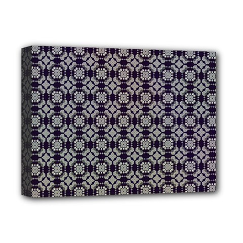 Ornaments  Kaleidoscope Pattern Deluxe Canvas 16  X 12  (stretched)  by Pakrebo