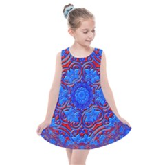 Background Fractals Surreal Design Art Kids  Summer Dress by Pakrebo