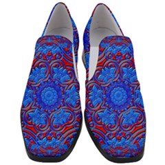 Background Fractals Surreal Design Art Slip On Heel Loafers