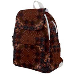 Background Image Structure Brown Black Top Flap Backpack