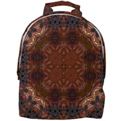 Background Image Structure Brown Black Mini Full Print Backpack