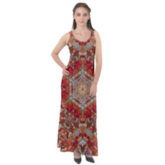 Pattern Background Patterns Sleeveless Velour Maxi Dress