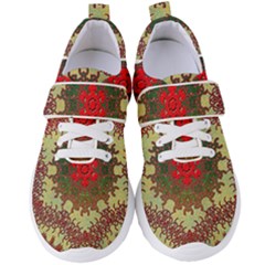 Tile Background Image Color Pattern Women s Velcro Strap Shoes