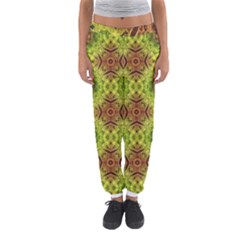 Tile Background Image Pattern Green Women s Jogger Sweatpants by Pakrebo