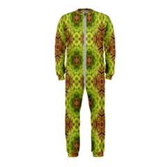 Tile Background Image Pattern Green Onepiece Jumpsuit (kids) by Pakrebo