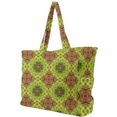 Tile Background Image Pattern Green Simple Shoulder Bag