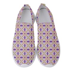 Background Image Tile Geometric Women s Slip On Sneakers