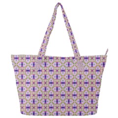 Background Image Tile Geometric Full Print Shoulder Bag