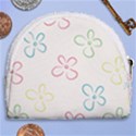 Flower Background Nature Floral Horseshoe Style Canvas Pouch View2