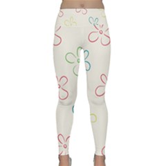 Flower Background Nature Floral Lightweight Velour Classic Yoga Leggings