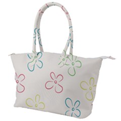 Flower Background Nature Floral Canvas Shoulder Bag