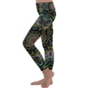 Fractal  Background Graphic Kids  Lightweight Velour Classic Yoga Leggings View2