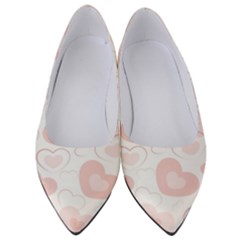 Pastel Pink Hearts Women s Low Heels