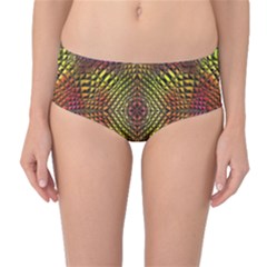 Pattern Background Mid-waist Bikini Bottoms by Pakrebo