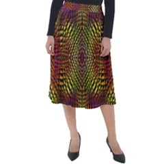 Pattern Background Classic Velour Midi Skirt 