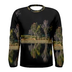 Soi Ball Symmetry Scenery Reflect Men s Long Sleeve Tee by Pakrebo