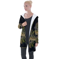 Soi Ball Symmetry Scenery Reflect Longline Hooded Cardigan