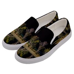 Soi Ball Symmetry Scenery Reflect Men s Canvas Slip Ons by Pakrebo