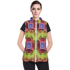 Tile Background Image Pattern Women s Puffer Vest by Pakrebo