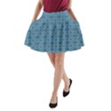 Background Image Pattern A-Line Pocket Skirt View1