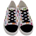 Tweet-Hearts Pattern Men s Low Top Canvas Sneakers View1