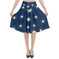 Twinkle Flared Midi Skirt by WensdaiAmbrose