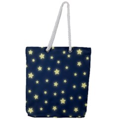 Twinkle Full Print Rope Handle Tote (large) by WensdaiAmbrose