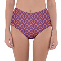 Background Image Wallpaper Reversible High-waist Bikini Bottoms by Pakrebo