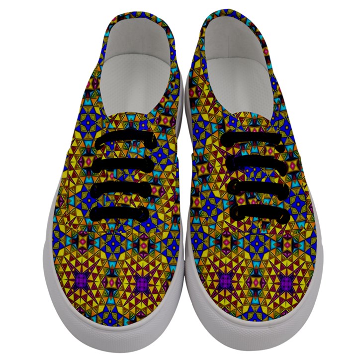 Tile Background Image Graphic Abstract Men s Classic Low Top Sneakers