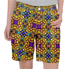 Tile Background Image Graphic Abstract Pocket Shorts