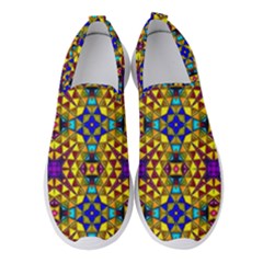 Tile Background Image Graphic Abstract Women s Slip On Sneakers